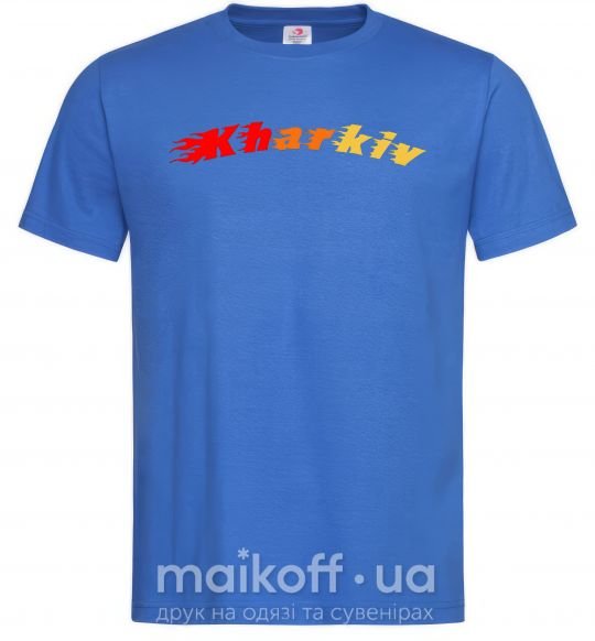 Мужская футболка Fire Kharkiv Ярко-синий фото