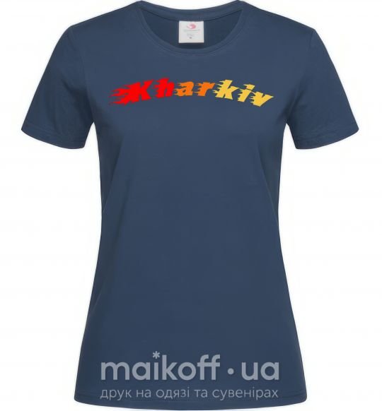 Женская футболка Fire Kharkiv Темно-синий фото