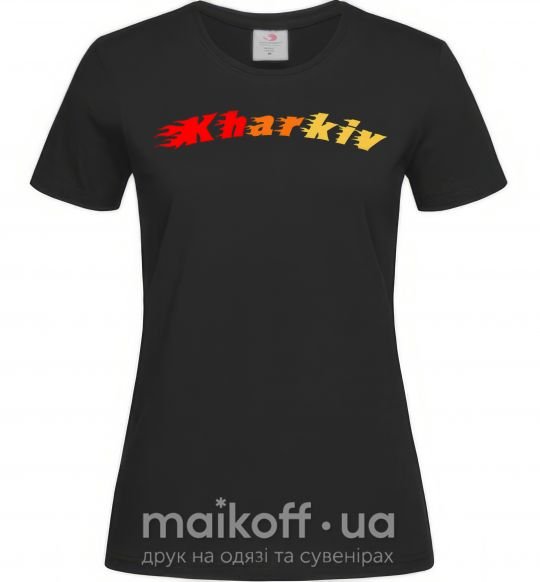 Женская футболка Fire Kharkiv Черный фото