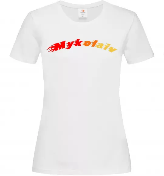 Жіноча футболка Fire Mykolaiv Білий фото