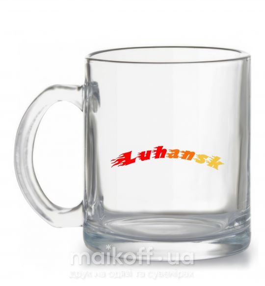 Чашка стеклянная Fire Luhansk Прозрачный фото