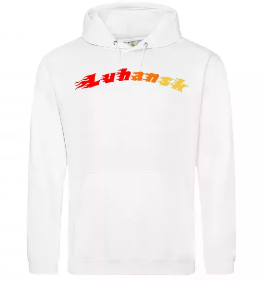 Чоловіча толстовка (худі) Fire Luhansk Білий фото