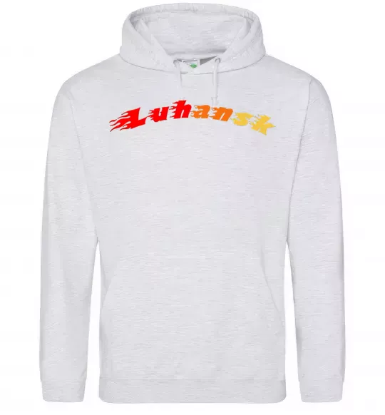 Чоловіча толстовка (худі) Fire Luhansk Сірий меланж фото