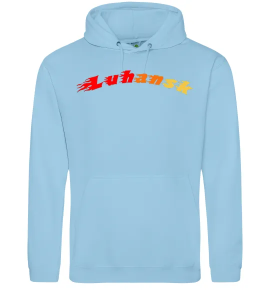 Чоловіча толстовка (худі) Fire Luhansk Блакитний фото