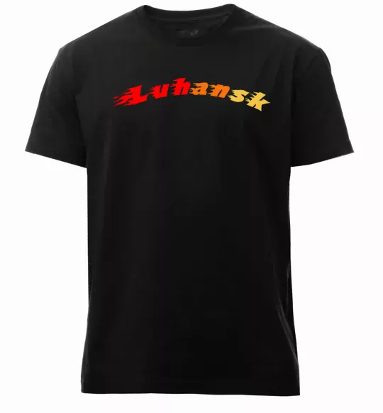 Мужская премиум футболка Fire Luhansk Черный фото