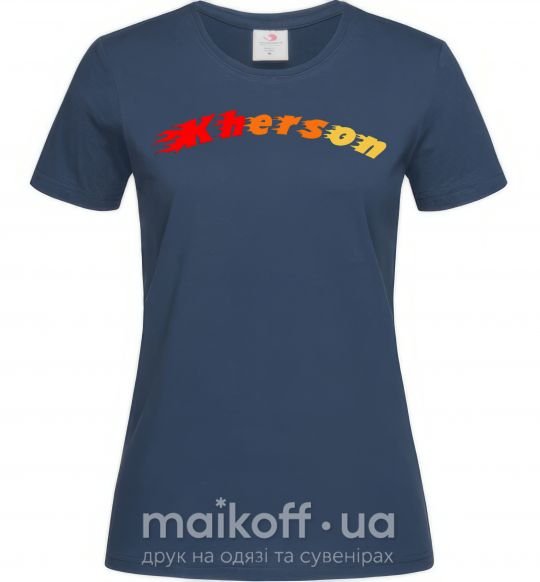 Жіноча футболка Fire Kherson Темно-синій фото