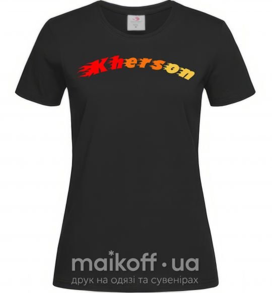 Жіноча футболка Fire Kherson Чорний фото
