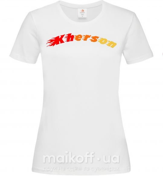 Жіноча футболка Fire Kherson Білий фото