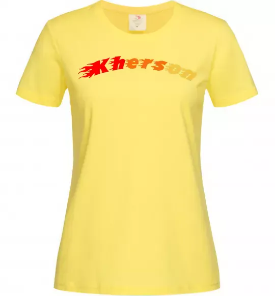 Жіноча футболка Fire Kherson Лимонний фото