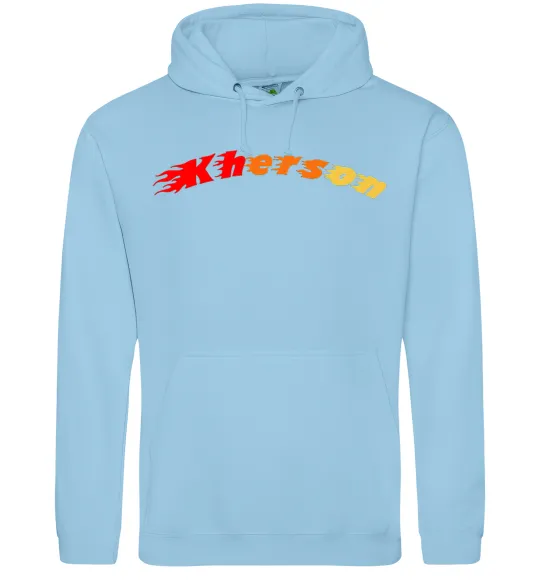 Чоловіча толстовка (худі) Fire Kherson Блакитний фото