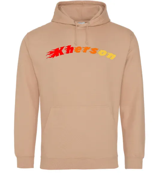 Жіноча толстовка (худі) Fire Kherson Пісочний фото