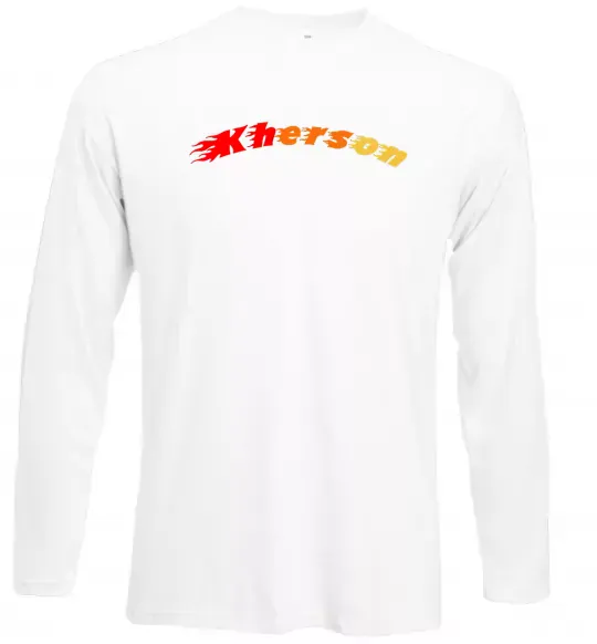 Лонгслів Fire Kherson Білий фото
