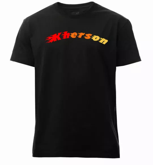 Чоловіча преміум футболка Fire Kherson Чорний фото