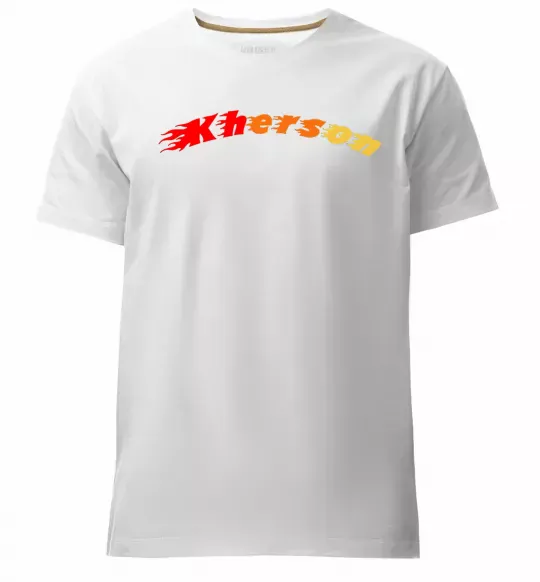 Чоловіча преміум футболка Fire Kherson Білий фото