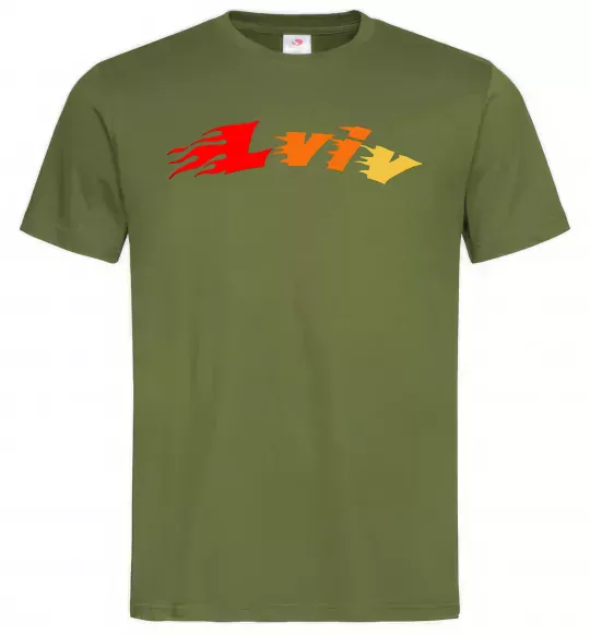 Чоловіча футболка Fire Lviv Оливковий фото