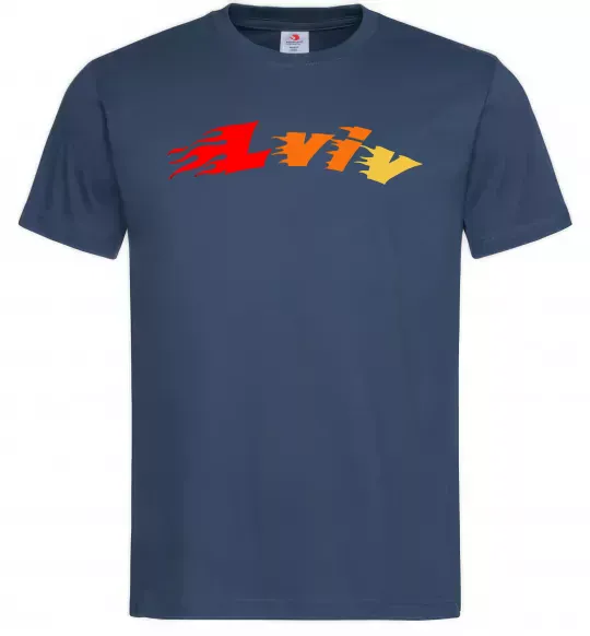 Чоловіча футболка Fire Lviv Темно-синій фото