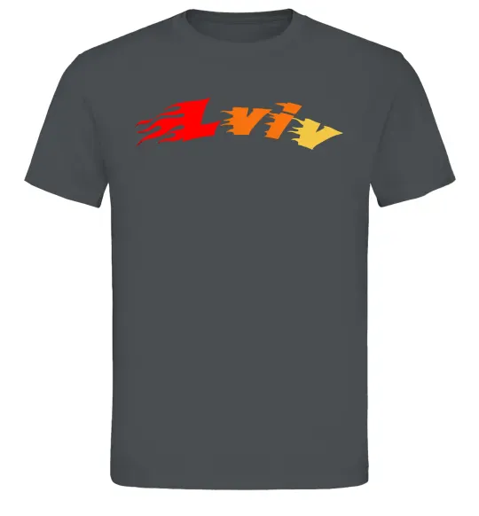 Чоловіча футболка Fire Lviv Графіт фото