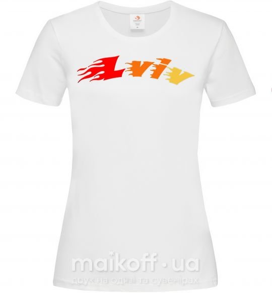 Жіноча футболка Fire Lviv Білий фото