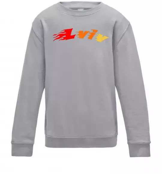 Детский Свитшот Fire Lviv Серый меланж фото