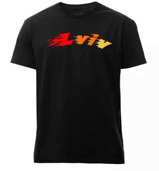 Чоловіча преміум футболка Fire Lviv Чорний фото