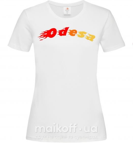 Жіноча футболка Fire Odesa Білий фото