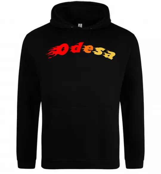 Чоловіча толстовка (худі) Fire Odesa Чорний фото