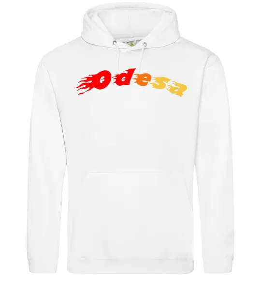 Чоловіча толстовка (худі) Fire Odesa Білий фото