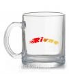 Чашка стеклянная Fire Rivne Прозрачный фото