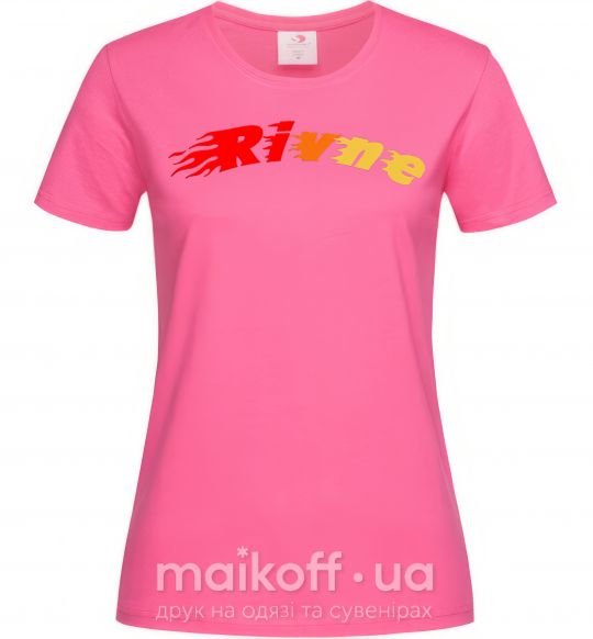 Женская футболка Fire Rivne Ярко-розовый фото