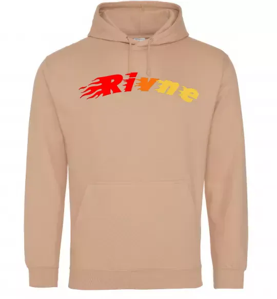 Чоловіча толстовка (худі) Fire Rivne Пісочний фото