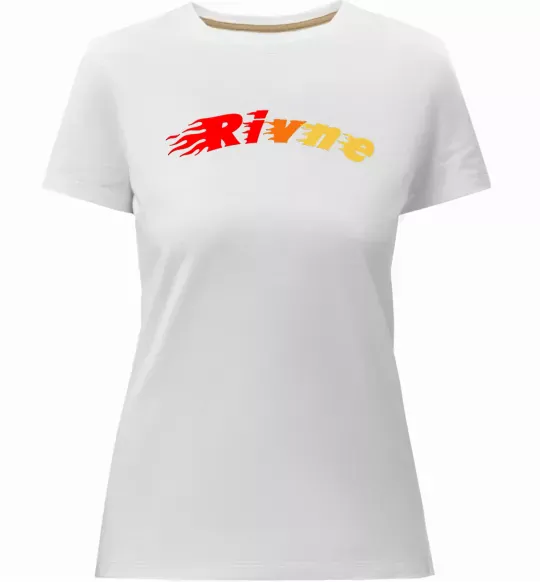 Женская премиум футболка Fire Rivne Белый фото