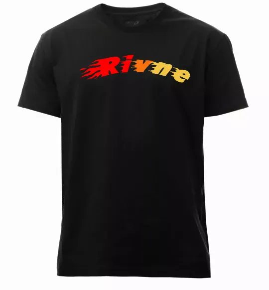 Мужская премиум футболка Fire Rivne Черный фото