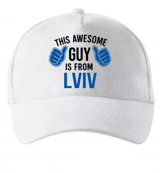 Кепка This awesome guy is from Lviv Белый фото