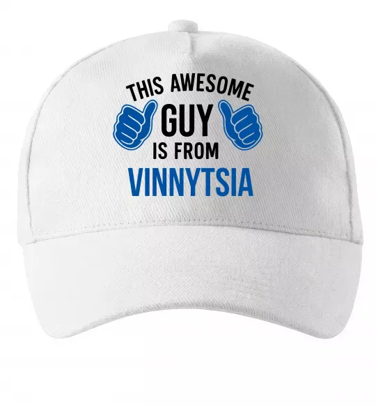 Кепка This awesome guy is from Vinnytsia Білий фото