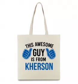 Эко-сумка Корабель Херсон Бежевый фото