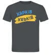 Чоловіча футболка Харків прапор Графіт Чоловіча футболка Харків прапор Графіт фото