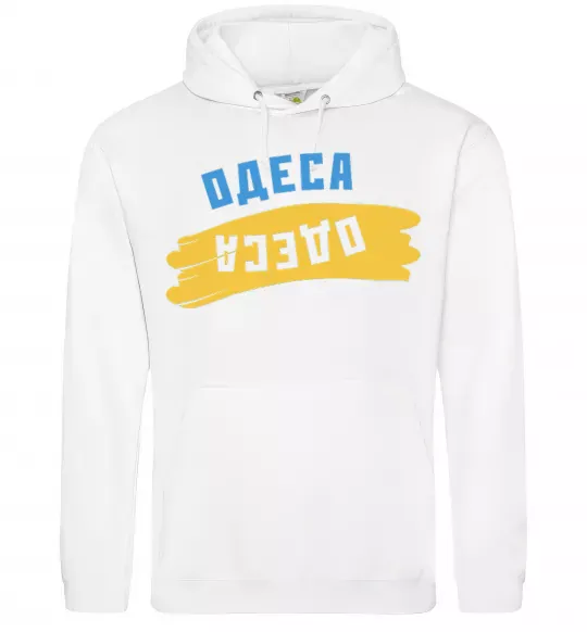 Жіноча толстовка (худі) Одеса прапор Білий фото