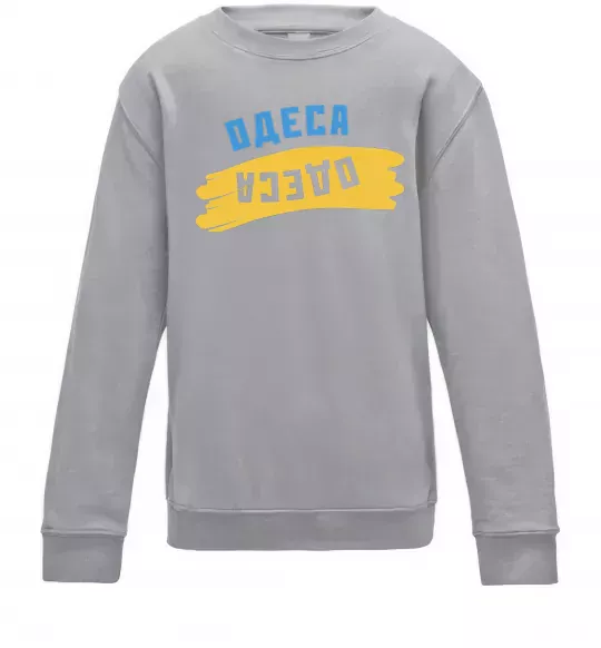 Дитячий світшот Одеса прапор Сірий меланж фото