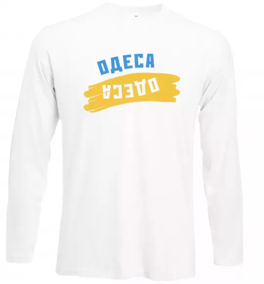 Лонгслів Одеса прапор Білий фото