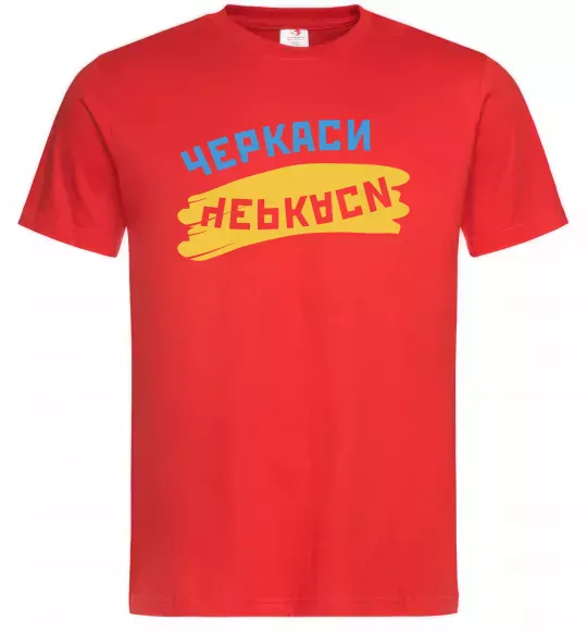 Чоловіча футболка Черкаси прапор Червоний фото