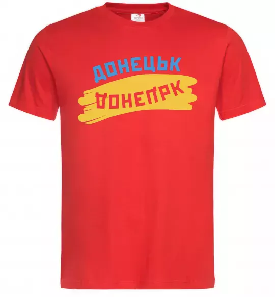 Чоловіча футболка Донецьк прапор Червоний фото