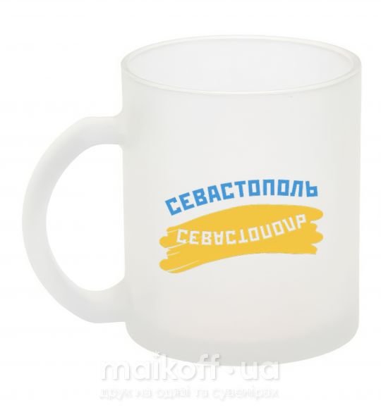 Чашка стеклянная Севастополь флаг Фроузен фото