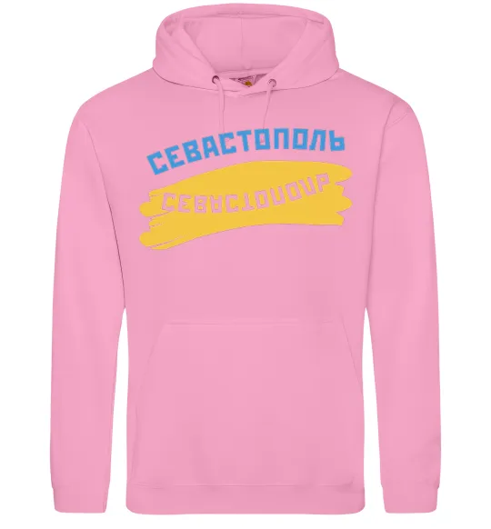 Мужская толстовка (худи) Севастополь флаг Розовый фото