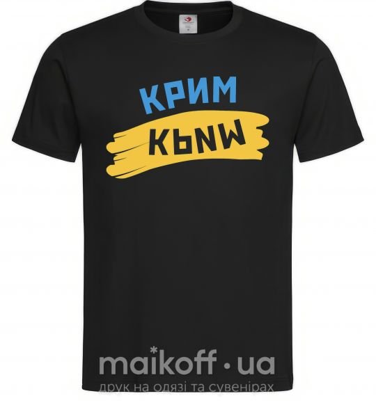 Мужская футболка Крим прапор Черный фото