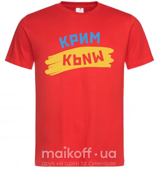 Чоловіча футболка Крим прапор Червоний фото