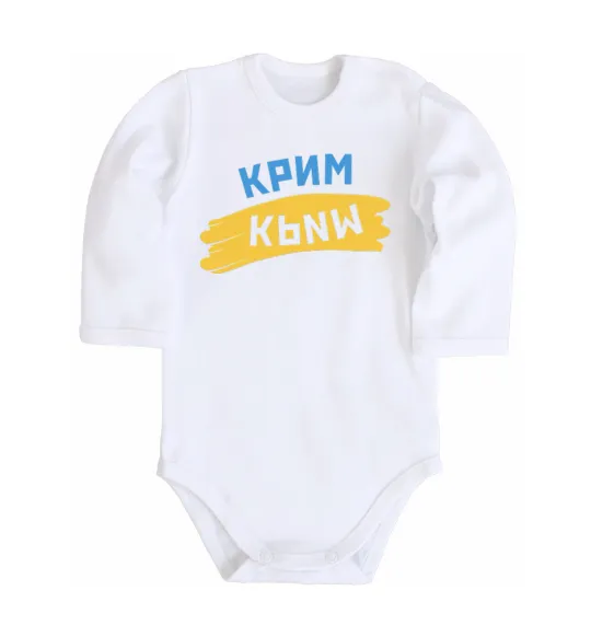 Детский боди Крим прапор Белый фото