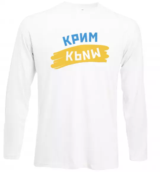 Лонгслів Крим прапор Білий фото