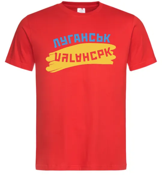 Мужская футболка Луганськ прапор Красный фото
