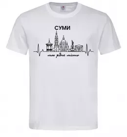 Мужская футболка Суми Україна Белый фото Мужская футболка Суми Україна Белый фото