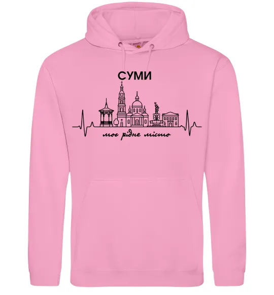 Жіноча толстовка (худі) Моє рідне місто Суми Рожевий фото